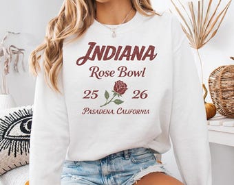 Rose Bowl Indiana 2026 Tshirt Sweatershirt, Trendy New Game Day Apparel, Unisex Clothing For Man and Woman