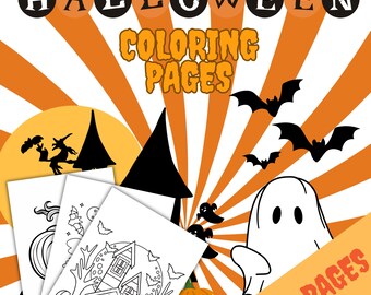 Halloween Coloring Pages - 20 Printable Halloween Coloring Pages - PDF