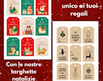 Étiquettes de Noël numériques – Plus de 70 modèles ! | Téléchargement instantané