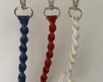 handmade macrame keychain