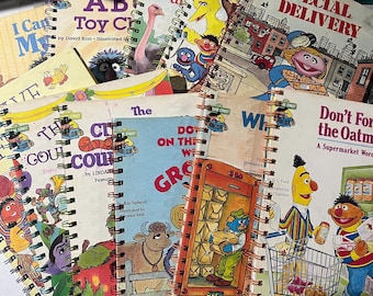 Sesame Street Large Junk Journals - 30 plain pages with 4 pockets