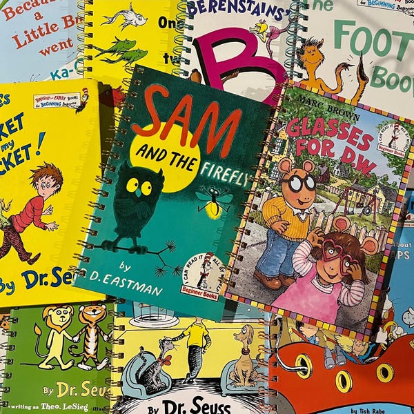 Dr. Seuss Junk Journal - Original Book Pages and 30 Plain White Pages