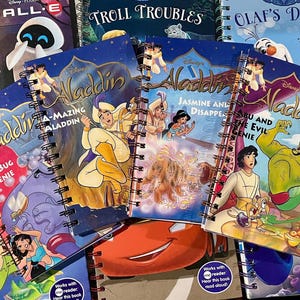 Diário de Leitura Infantil Disney – Páginas de Histórias Originais, 30 Páginas em Branco e Encadernação em Espiral