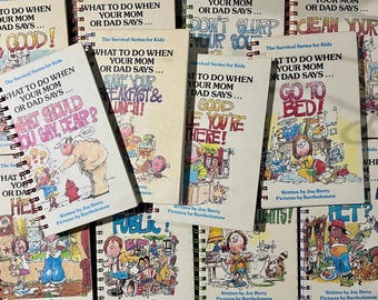 Diario basura retro de la serie de supervivencia para niños de los años 80 • Encuadernación en espiral