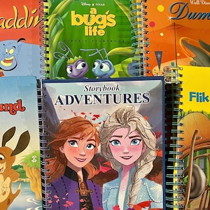 Large Disney Junk Journal – Original Story Pages, 30 Blank Pages & Wire-Coil Binding