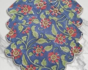 Servilletas de algodón 100% puro estampadas a mano, servilletas de tela hechas a mano, servilletas de lino, decoración de mesa, servilletas al por mayor, servilletas de boda, regalo de inauguración de casa