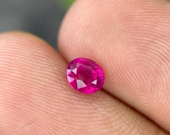Natural Burma Ruby, 0.82 ct, July Birthstone, Unheated