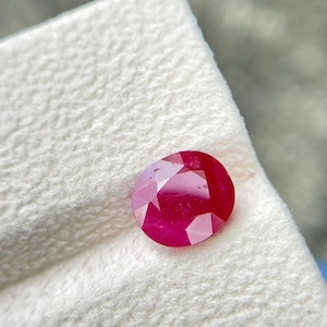 CERTIFIED / Natural Red Ruby, Mozambique Origin (3.78 CTS), July Birthstone