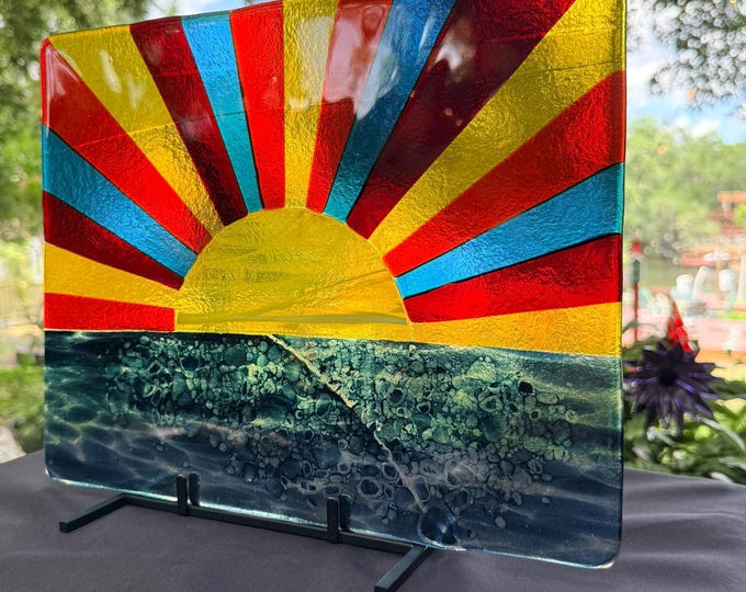 Fused Glass Sunset