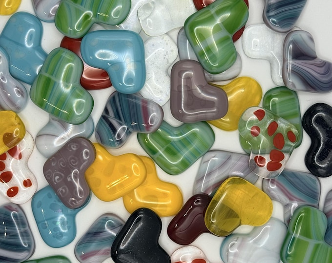 Fused Glass Pocket Hearts