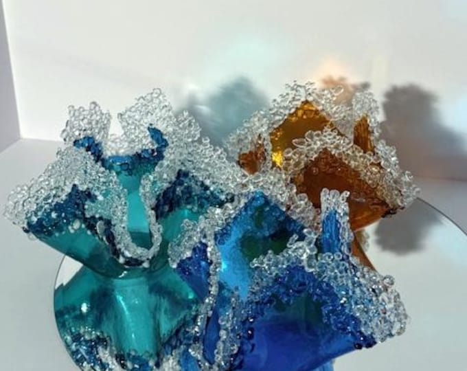 Large Votives from the Sea Foam Collection