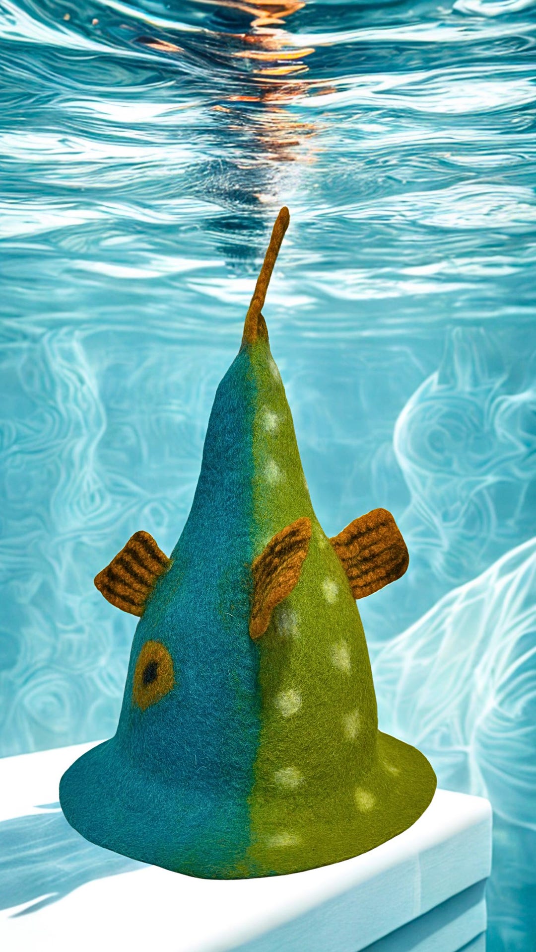 Handmade Felted Wool Fish Hat – Novelty Sauna Hat - Etsy