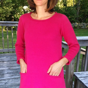 A-Line Tunic to Knit PDF Pattern Instant Download