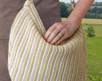 Crescent Hobo Bag to Knit PDF Pattern Instant Download