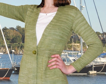 Newport Cardigan to Knit PDF Pattern Instant Download