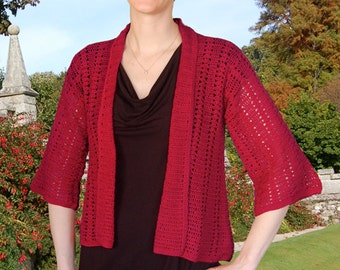 Easy Lace Jacket to Crochet PDF Pattern Instant Download