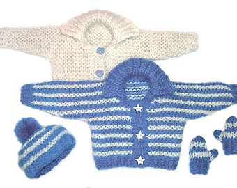 Child's Winter Sweater to Knit PDF Pattern Instant Download