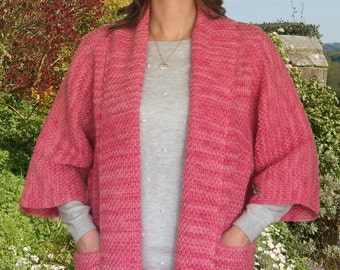 Moss Stitch Jacket to Knit PDF Pattern Instant Download
