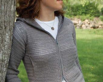 Lightweight Hoodie to Crochet PDF Pattern Instant Download