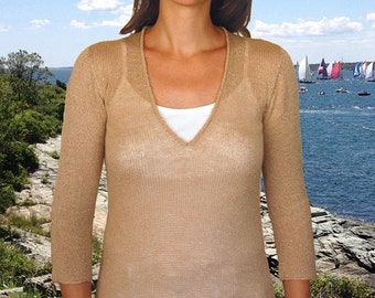 Summer Sweater to Knit PDF Pattern Instant Download
