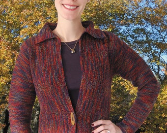 Side-to-Side Cardigan to Knit PDF Pattern Instant Download