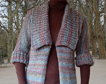 Quick Jacket to Knit PDF Pattern Instant Download