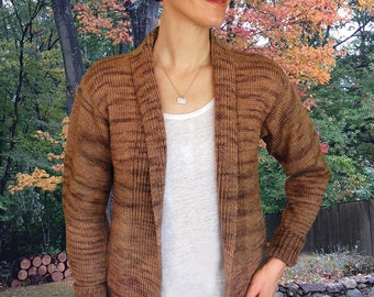 Long Cardigan to Knit PDF Pattern Instant Download