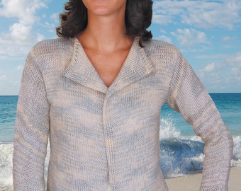 Casual Cardigan to Knit PDF Pattern Instant Download