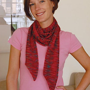 Skinny Scarf to Knit PDF Pattern Instant Download