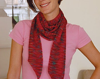 Skinny Scarf to Knit PDF Pattern Instant Download