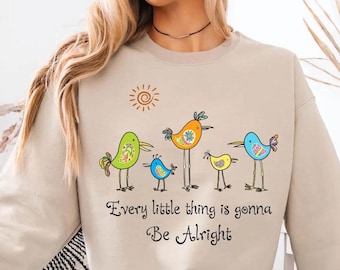 Inspirational Birds Sweatshirt, Comfort Colors Trendy Crewneck