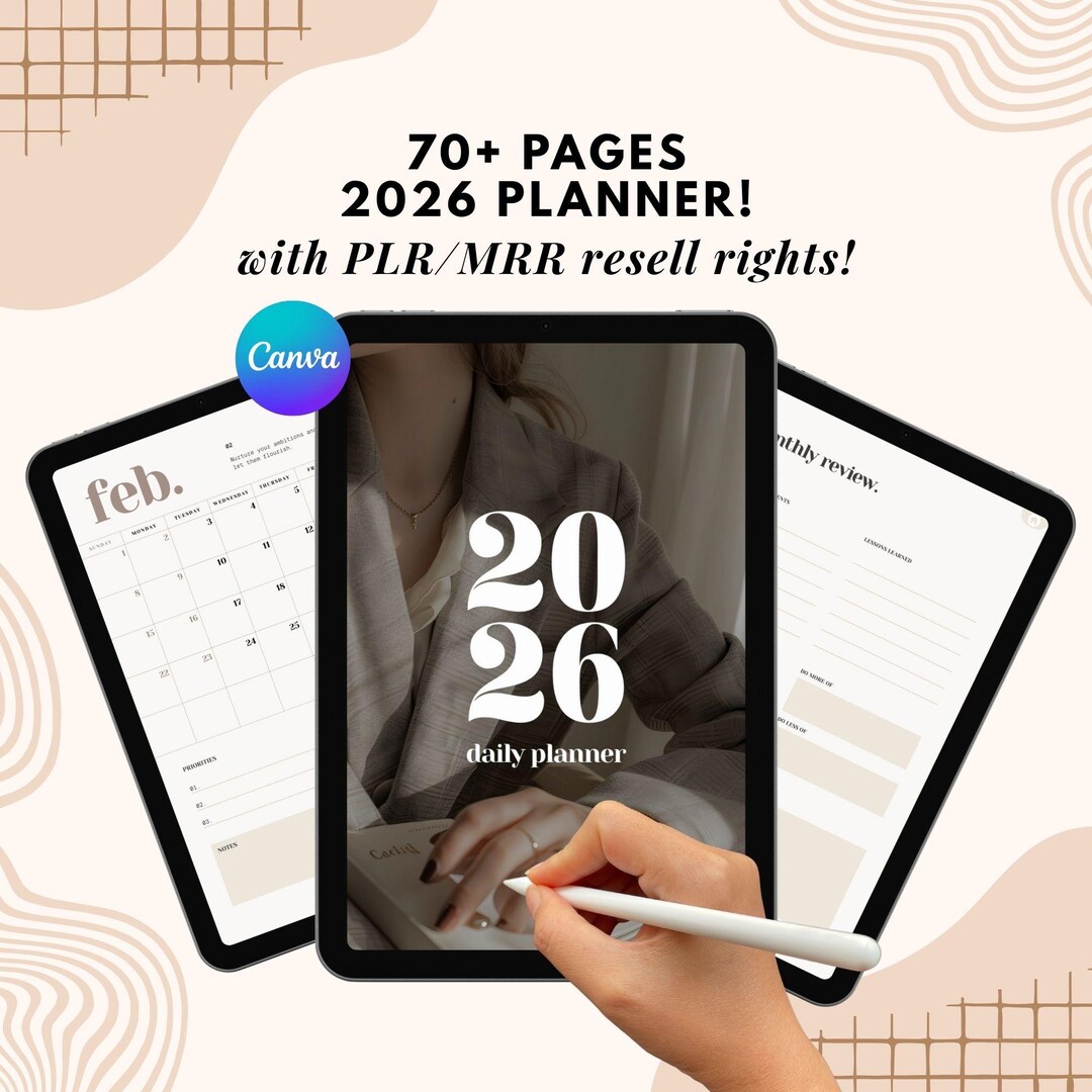 2026 Digital Planner | PLR and MRR Resell Rights | Dfy Content | Plr ...