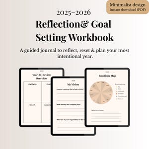 2025 2026 Werkboek Reflectie en doelen stellen | Nieuwjaarsplanner | Digitaal dagboek (pdf)