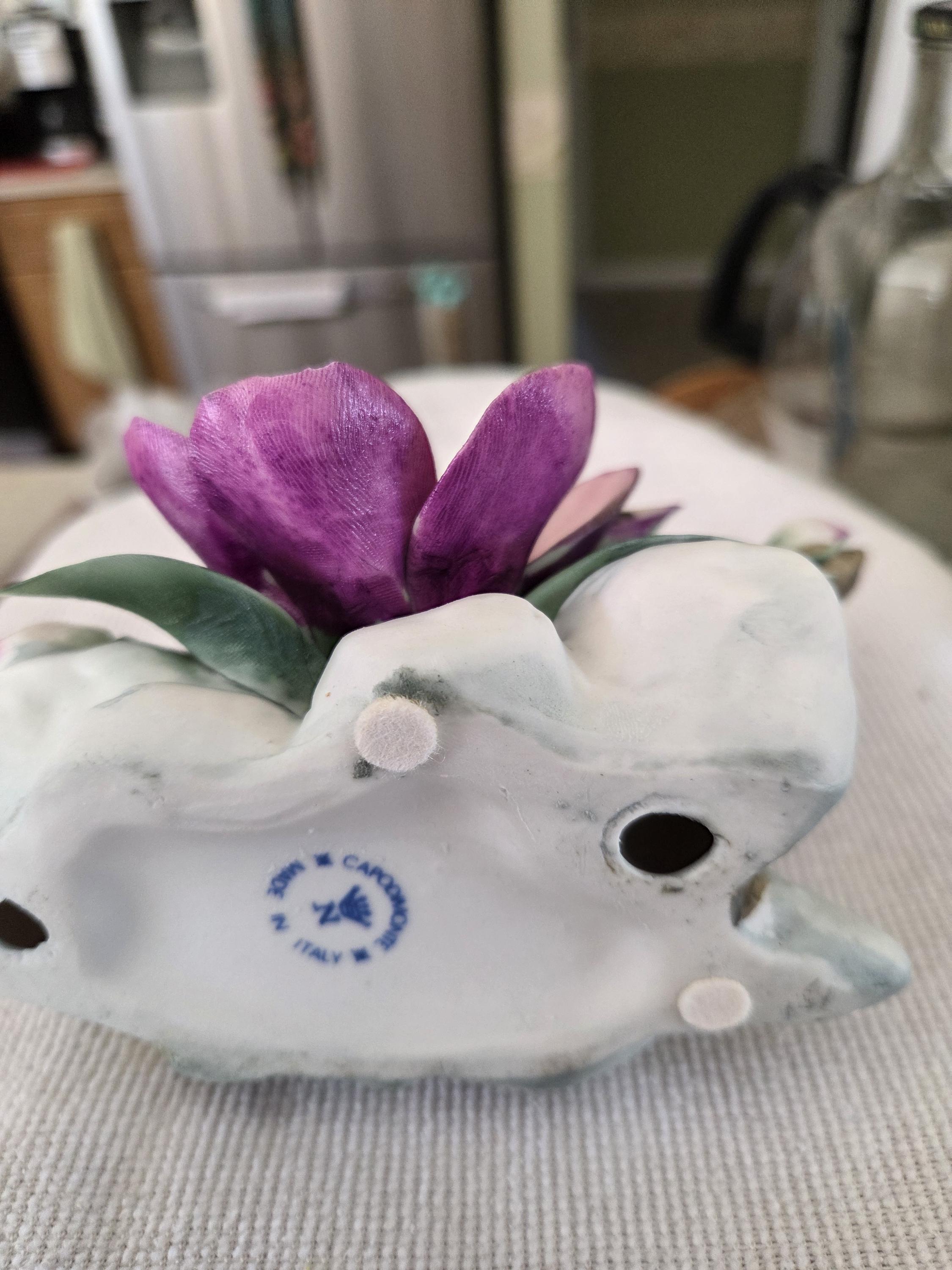 ◇◇ イタリア 陶器 CAPODIMONTE/カポディモンテ フラワーベース 花瓶