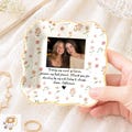 Personalized Photo Ring Dish: Bridesmaid Proposal Favors,  Gift from Bride, Besties Sister Wedding Gift, MOH Trinket Tray, Bridal Party Gift product logo