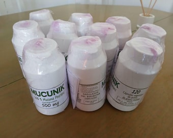 Kapsułki Mucuna Pruriens: Wegański suplement ziołowy, 500 mg – 120 sztuk