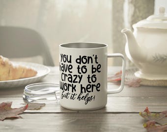 Inspirational Insulated Coffee Mug: Motivational Gift for Coffee Lovers
