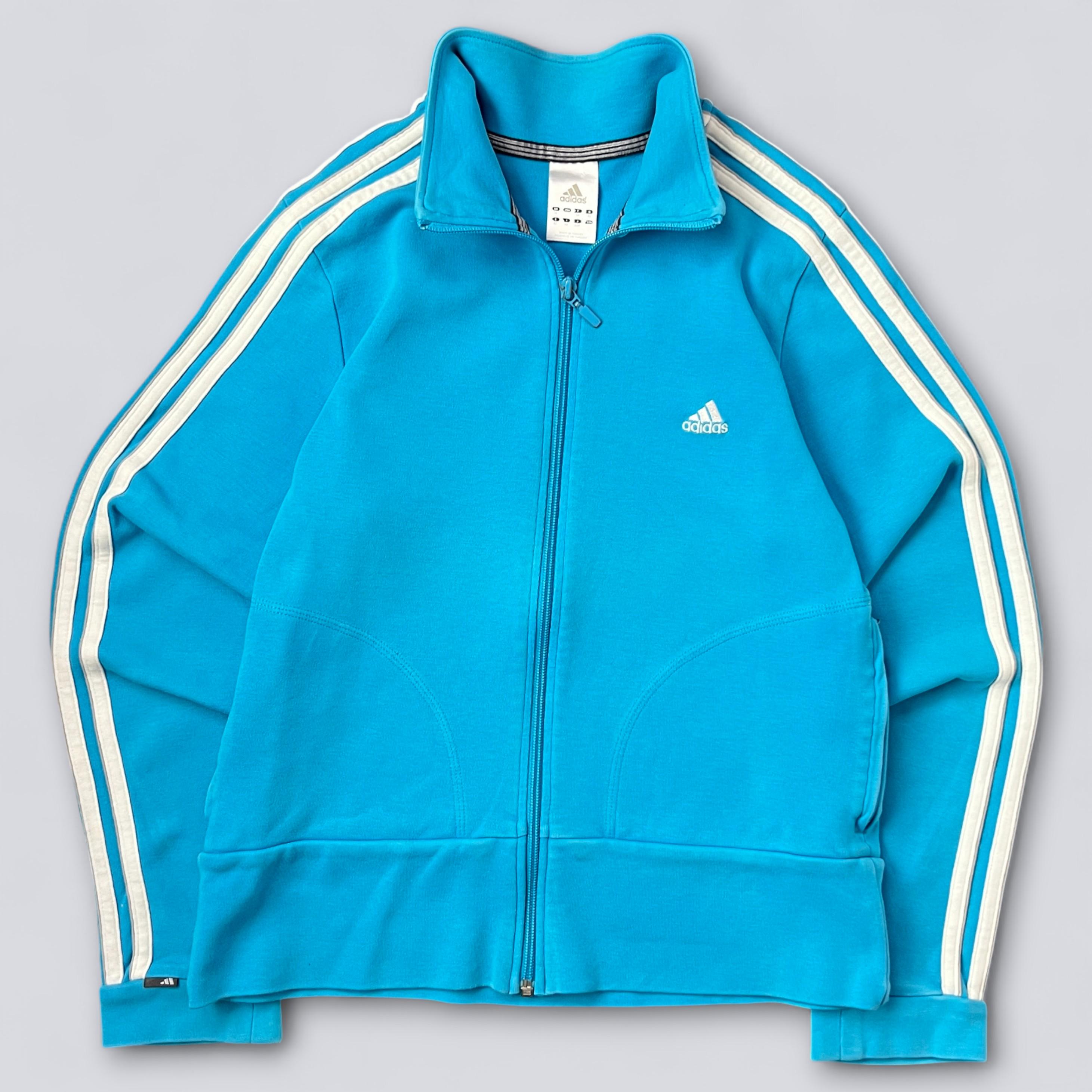  originals SST Vintage ブルー Y2K L Vintage Adidas Track Jacket Blue Classic 3-stripes Retro Zip up