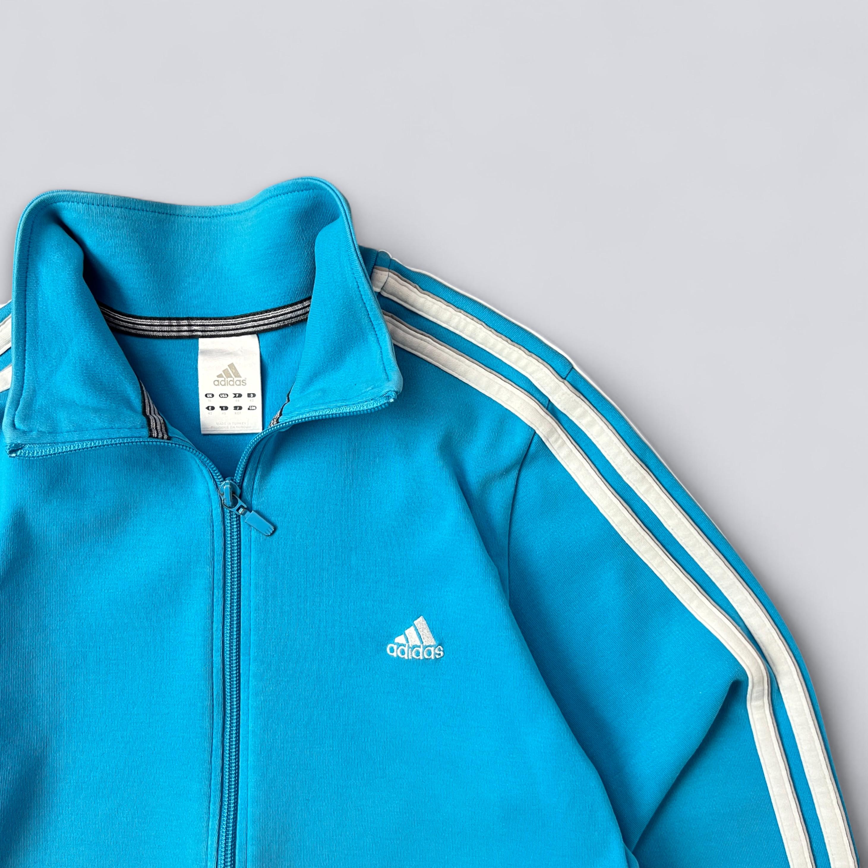 originals SST Vintage ブルー Y2K L Vintage Adidas Track Jacket Blue Classic 3-stripes Retro Zip up