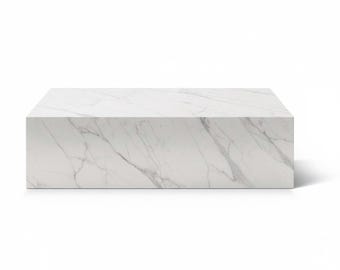 Coffee Table - Square, Rectangle - White Arabesco