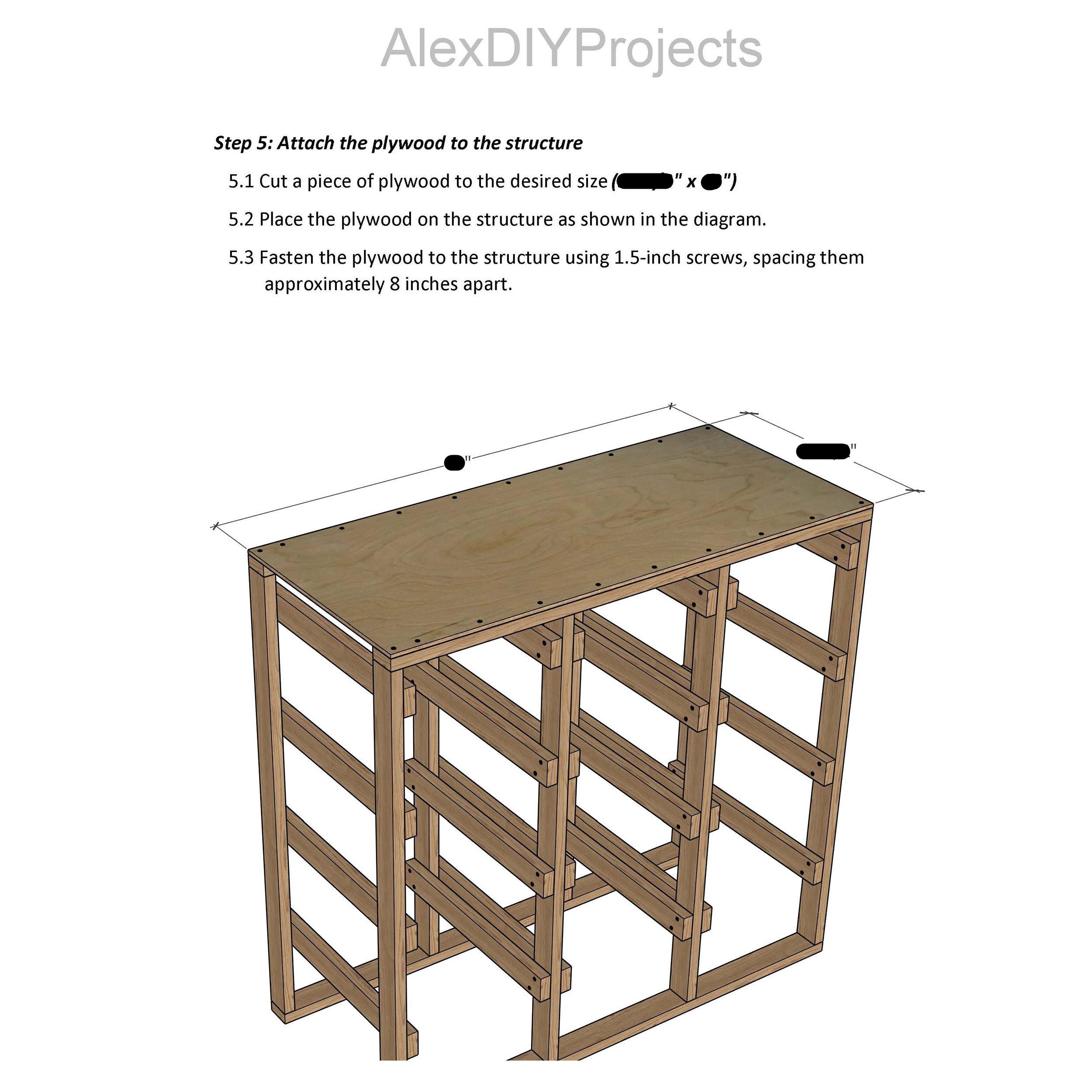 DIY 27 Gallon Tote Rack Plans | Fits HDX 27-gal Tough Storage Bins ...