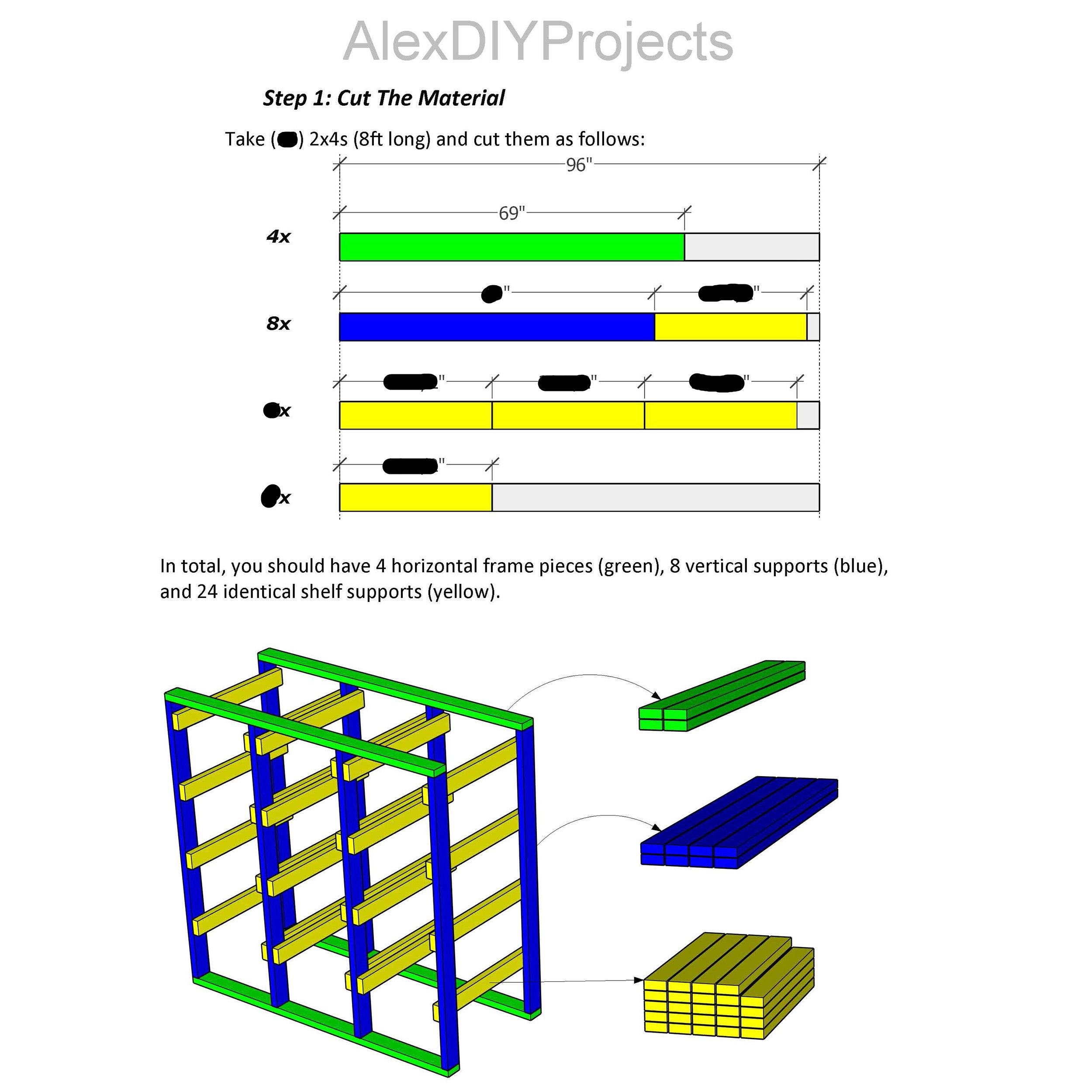 HDX 27 Gallon Tote Rack Plans | 4-in-1 Bundle (PDF Download) | DIY ...