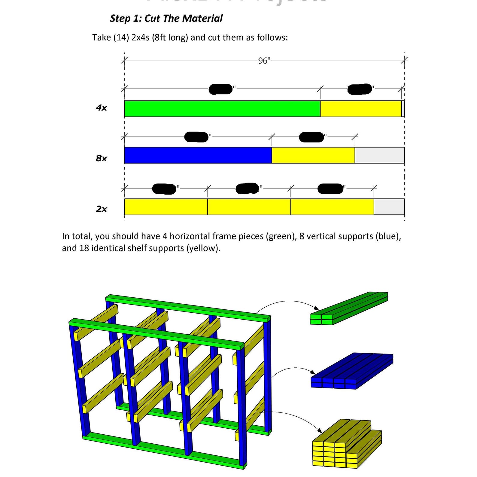 HDX 27 Gallon Tote Rack Plans | Fits Home Depot Tough Bins | DIY 3x3 ...
