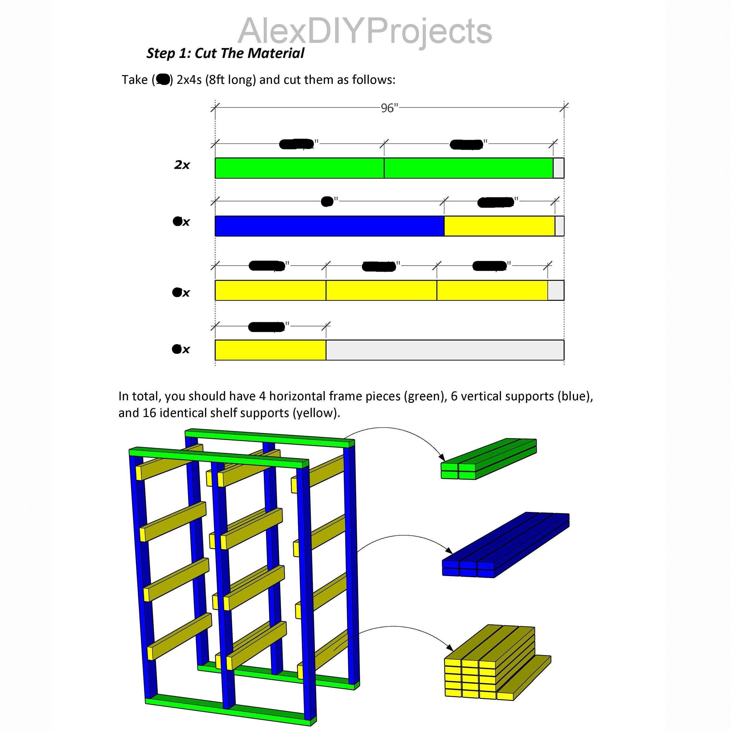 HDX 27 Gallon Tote Rack Plans | 4-in-1 Bundle (PDF Download) | DIY ...