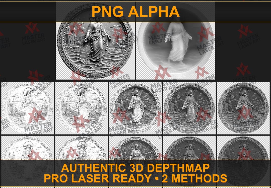 Real Multi-pass 3D Coin With Map and Depthmap - NOT Fake Grayscale ...