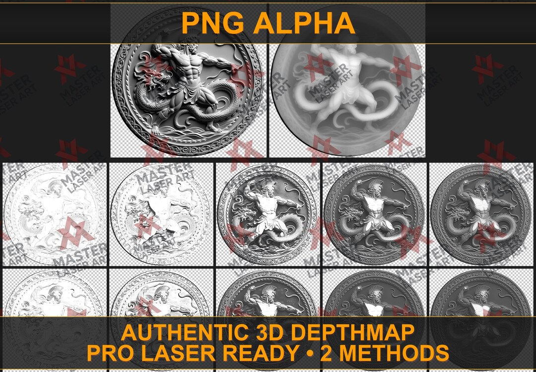 Real Multi-pass 3D Coin With Map and Depthmap - NOT Fake Grayscale ...
