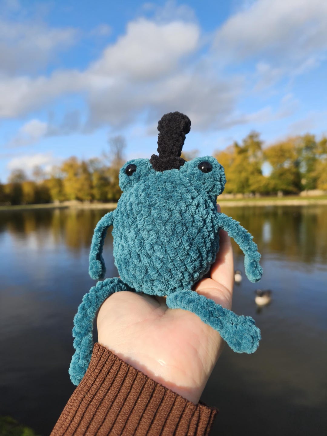 Froggy | Peluche Grenouille En Crochet | Fait Main En France | Doudou