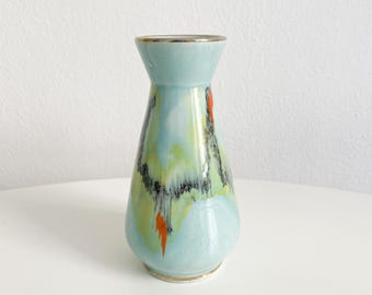 Vintage Mid Century deutsche Tropfglasur - kleine Keramikvase