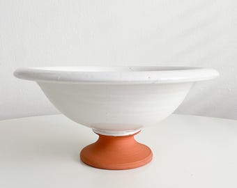 Vintage handgemachte Keramik-Terrakotta-Schüssel