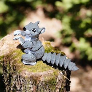 Stor ekorrfigur (25 cm) | 3D-utskrivet ledat skogsdjur